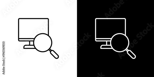 Search Icon Sheet Black And White