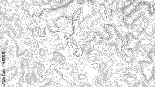 Abstract design with seamless pattern with lines topographic map. geographic mountain relief. the white on black contours topography stylized height of the lines
