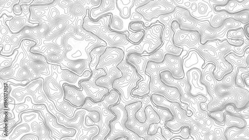 Abstract design with seamless pattern with lines topographic map. geographic mountain relief. the white on black contours topography stylized height of the lines