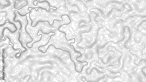 Topographic map background geographic line map with elevation assignments. Modern design with White background with topographic wavy pattern design.