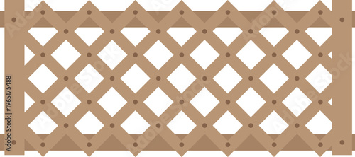 Wooden Lattice Pattern Background