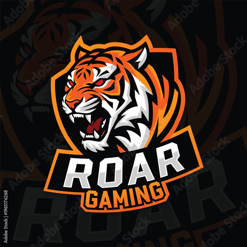 logodesign tiger roar gamming