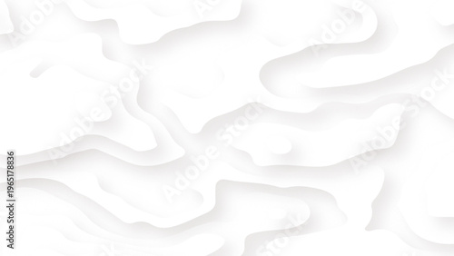 Paper cut topography relief imitation soft banner