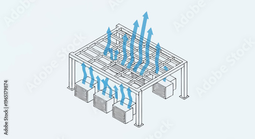 A technical diagram of a ventilation system.
