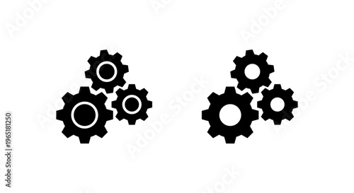 Cogwheel gear icon. Settings mechanism symbol. Configuration symbol