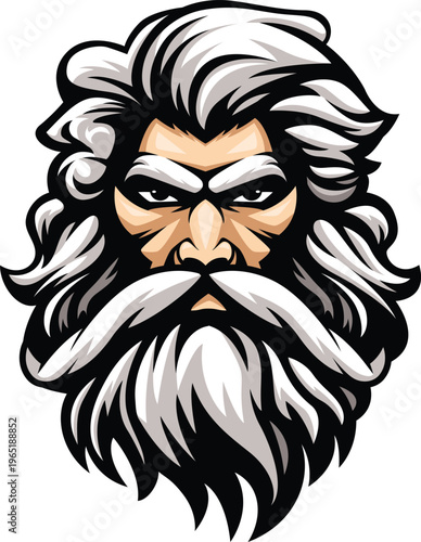 Old Bearded Man with a Cynical Look