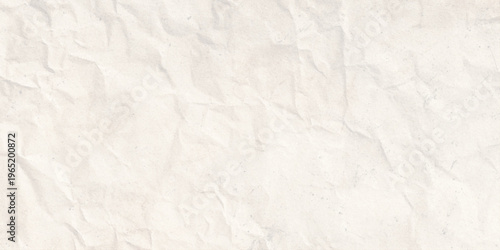 Crumpled white paper texture background with creases and wrinkles for design and mockup purposes