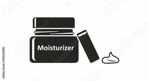 Moisturizer cream and lotion illustration.