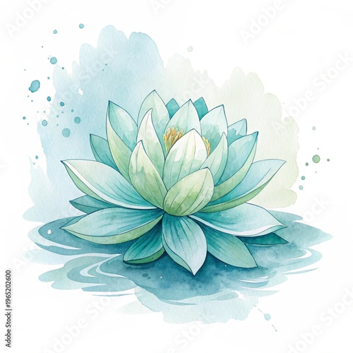 Pastel Watercolor Floral Bouquet Illustration
