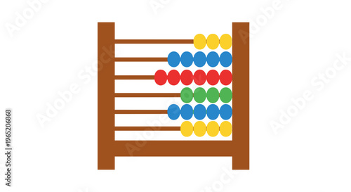Colorful Abacus for Kids Education.
