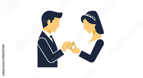 Man proposing to a woman.