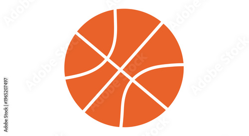 Orange Basketball Sports Equipment.