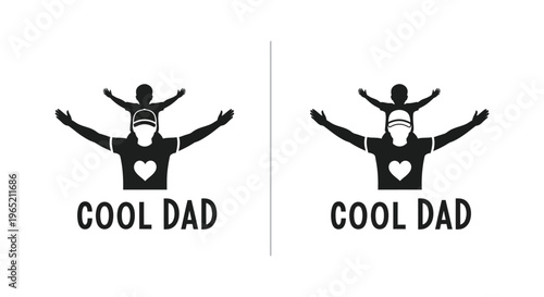 Cool dad funny father's day t-shirt design Vector