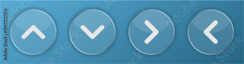 arrow button transparent ui