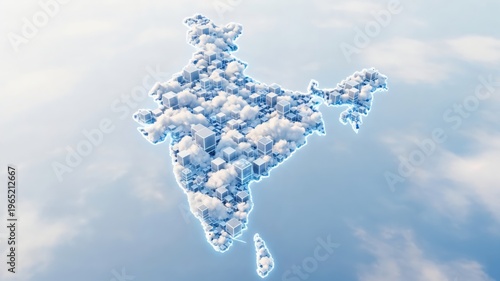 Digital Cloud Computing Infrastructure in India, Futuristic Data Center Network Concept