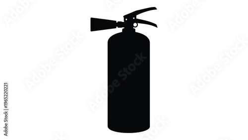 Fire extinguisher silhouette
