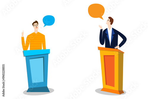 Television program icon vector illustration. professional news reporting, journalism, videography, featuring reporters and live breaking news graphics.