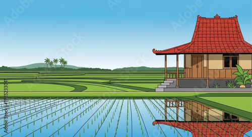 chinese pavilion in the park