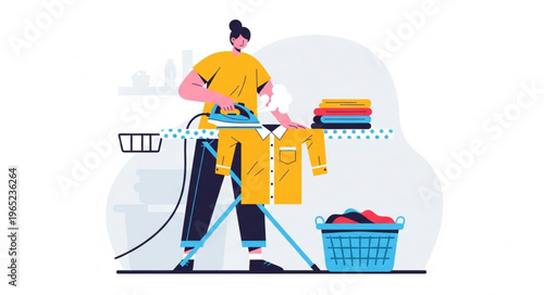 woman cleaning floor