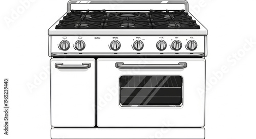 gas stove in the kitchen