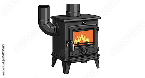 gas stove isolated on white