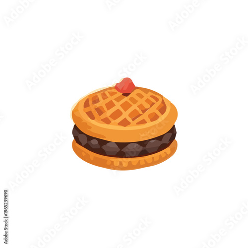 A delightful slice of strawberry cheesecake topped with fresh fruit.. sweet dessert