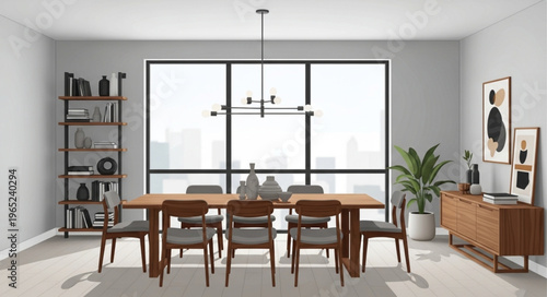 modern dining room
