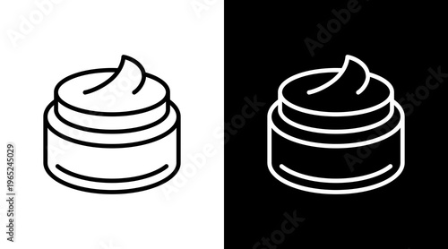 Cream  White Icon Set Design