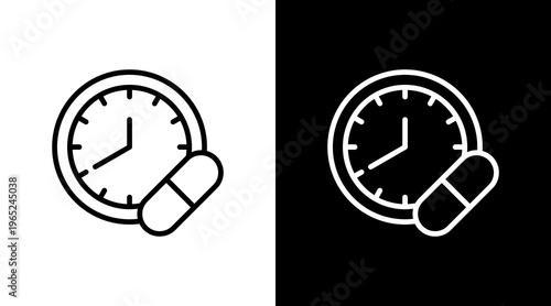 Dose  White Icon Set Design