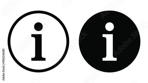 info sign, information icon vector