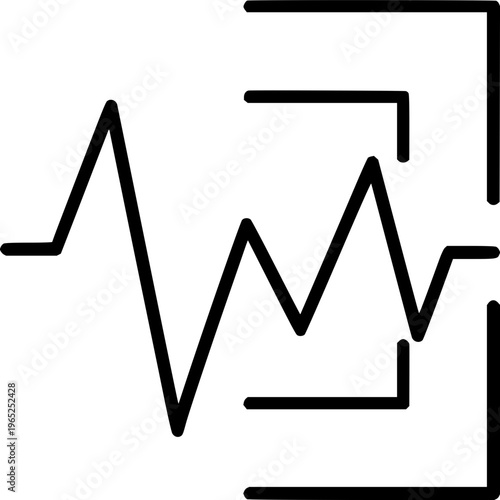 Abstract representation of a fluctuating graph displaying data trends over time, suggesting analysis and progress