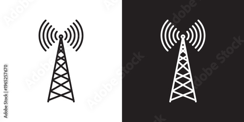 Fotografie Antenna icon graphic vector. icon collection