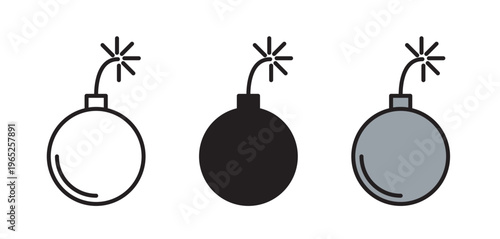 Bomb icon graphic vector. icon collection