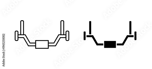 car anti roll bar icon graphic vector. icon collection