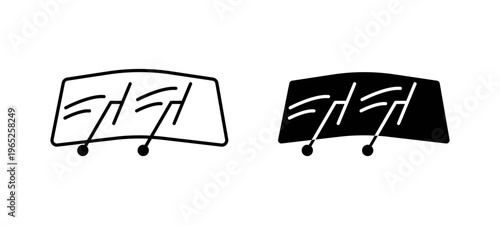 car windscreen icon graphic vector. icon collection