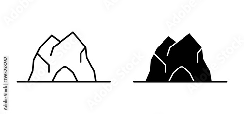 cave icon graphic vector. icon collection