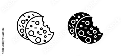 Cookie icon graphic vector. icon collection