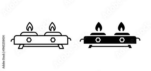Cooking gas icon graphic vector. icon collection