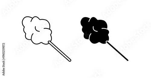 Cotton Candy icon graphic vector. icon collection