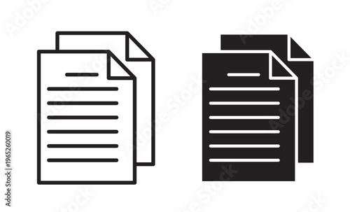 Canvas Print Document icon graphic vector. icon collection