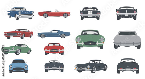 Vintage Cars Collection: Classic Automobiles from Different Eras