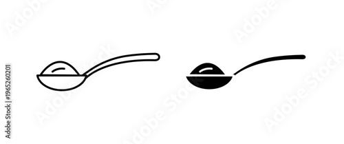 full spoon icon graphic vector. icon collection