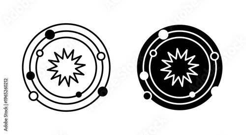 Galaxy icon graphic vector. icon collection