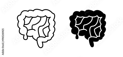 Gut icon graphic vector. icon collection