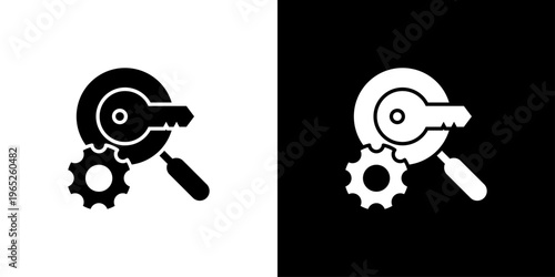 Keyword Icon Sheet Black And White