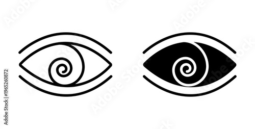 Hypnotic icon graphic vector. icon collection