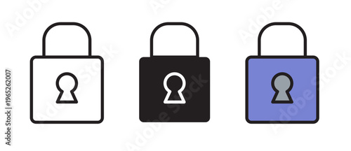 Lock icon graphic vector. icon collection