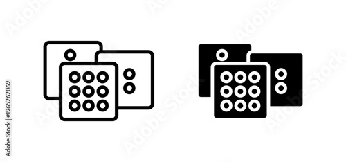 Ludo Dice icon graphic vector. icon collection