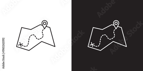 Map icon graphic vector. icon collection