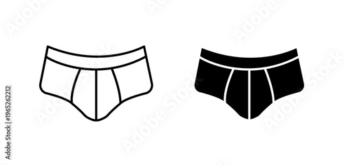Mens Brief icon graphic vector. icon collection
